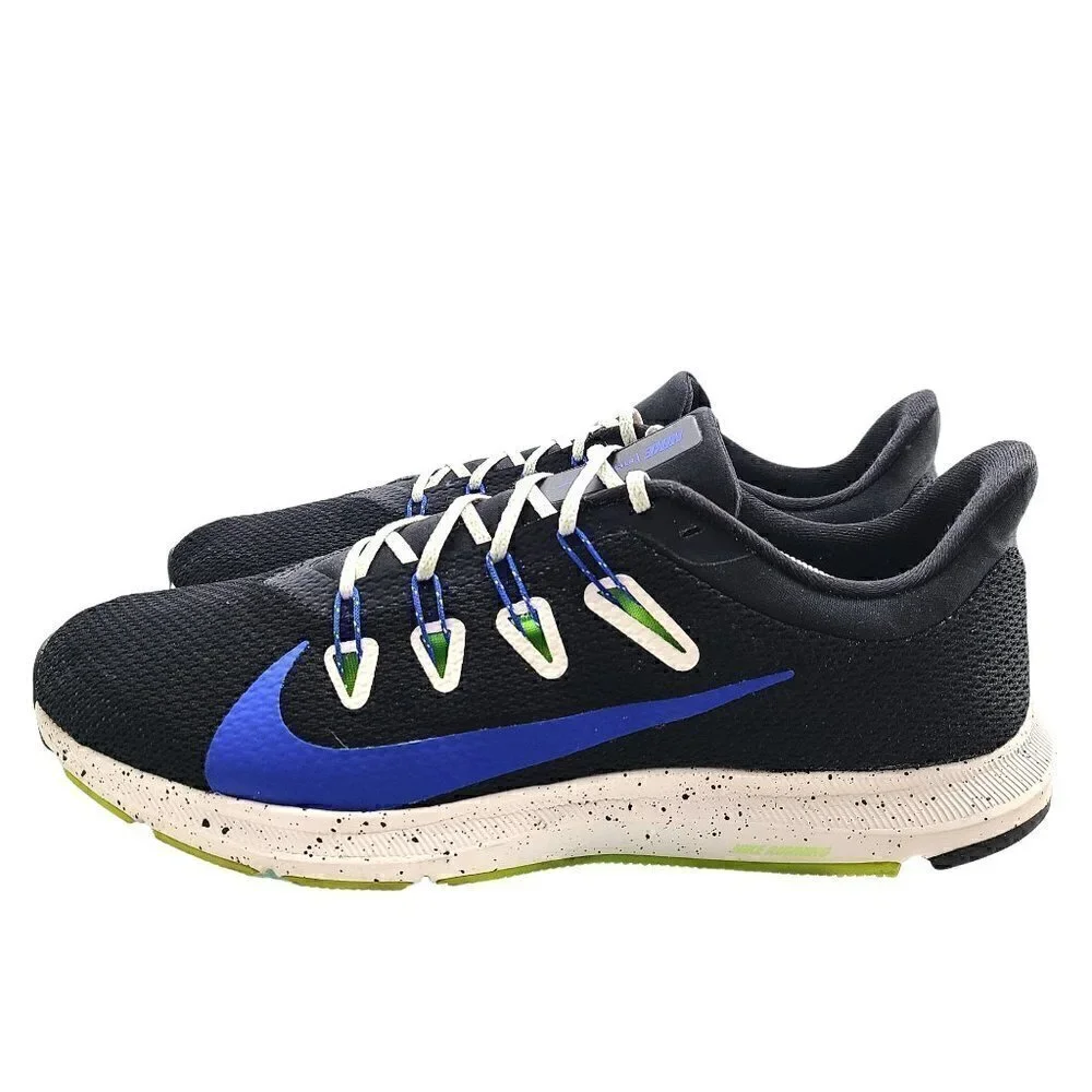 Men's Nike Quest 2 SE Running Shoes Black / Blue / Desert Sand Sz 14 CJ6185 001